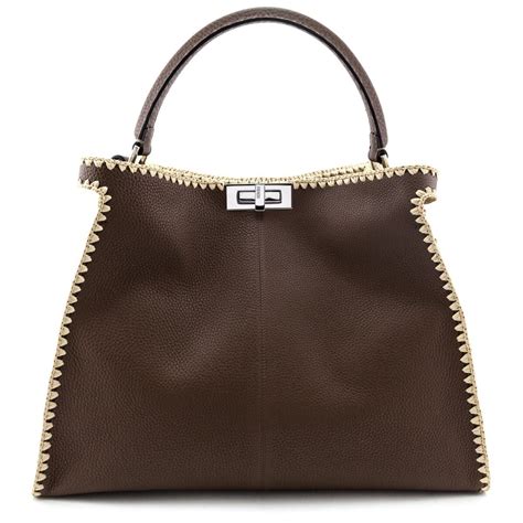 fendi nude calfskin peekaboo bag|Fendi Peekaboo Bags .